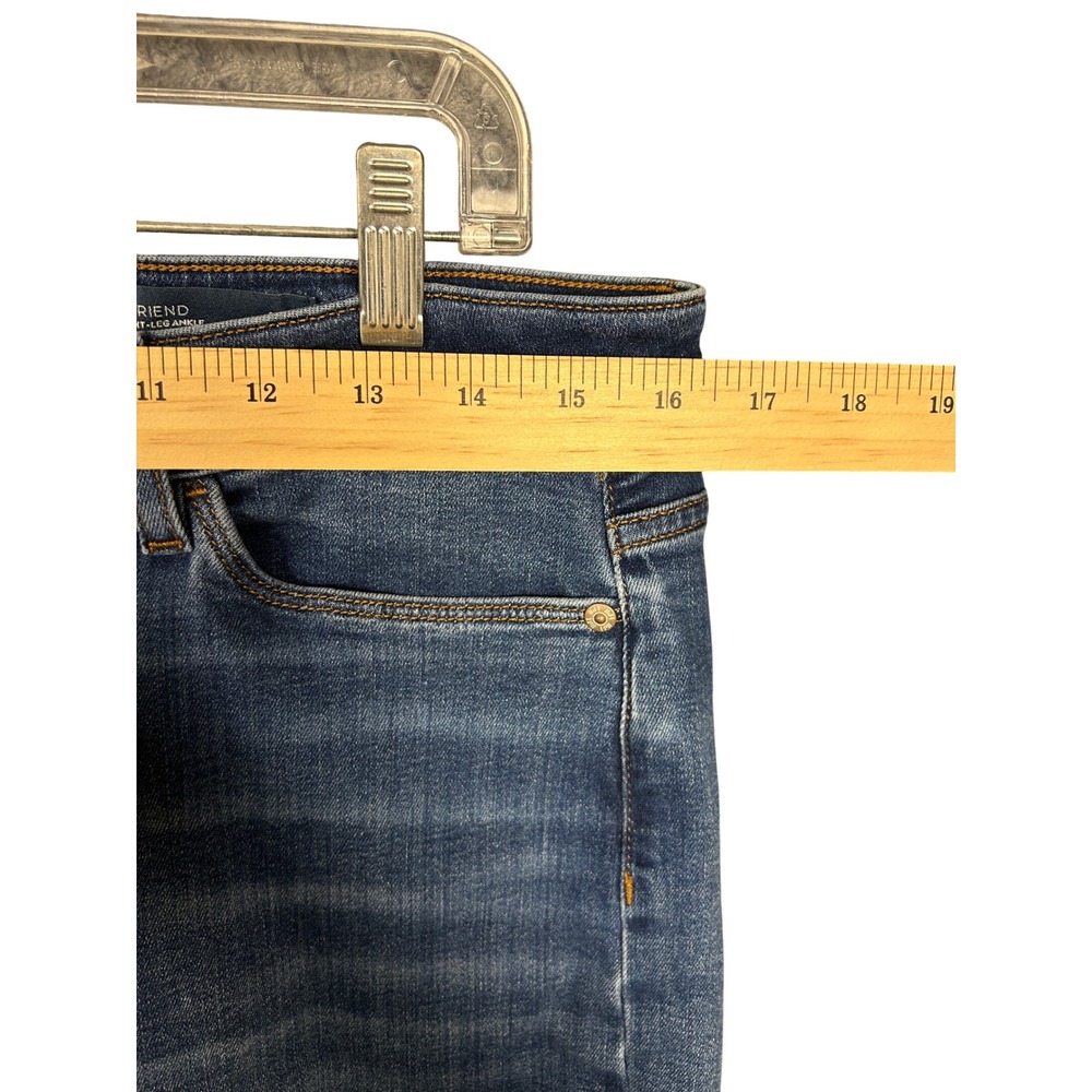 J. Jill Womens 12R Jeans Boyfriend Straight Leg Ankle Blue Medium Wash Casual - Picture 3 of 6